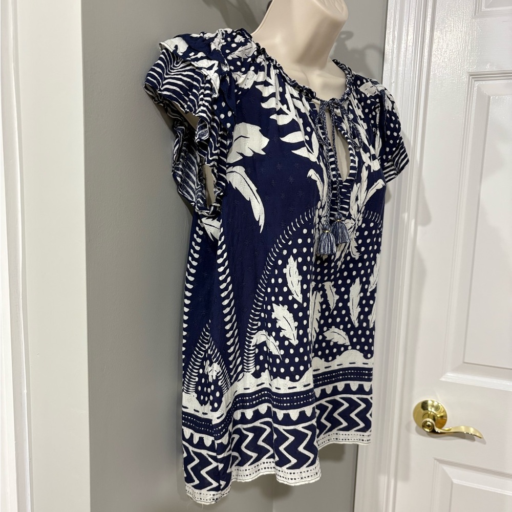 NWOT Rose + Olive Peasant Top